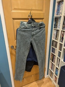 Zara Men's Stone Washed Solid Denim Jeans Eur W30 L33 WORN ONCE - Picture 1 of 2