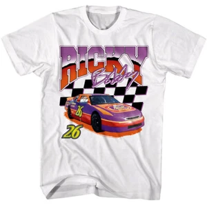 Talladega Nights Ricky Bobby Car 26 Men's T Shirt NASCAR Race Movie Merch Will - Picture 1 of 4