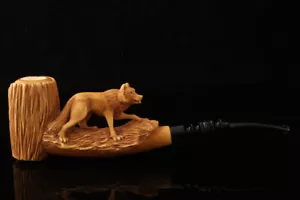 Servi Meerschaum einsamer Wolfsblock Meerschaumpfeife von Kenan mit + Koffer 15061 - Bild 1 von 10