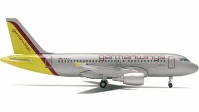 1:500 Herpa Germanwings AIRBUS A319 Passenger Airplane Diecast Aircraft Model - Image 1 of 4