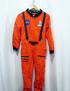 Kids NASA American Astronaut Costume, XL, Orange