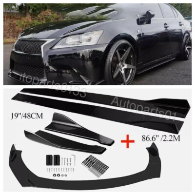 Front Bumper Lip Spoiler Splitter Kits Side Skirts For Lexus GS F GS350 GS450h - Изображение 1 из 4