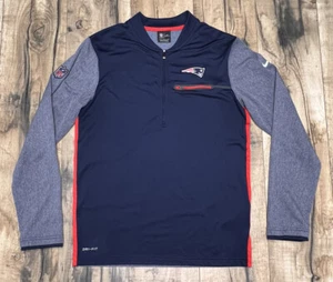 Chaqueta Nike On Field Sideline Patriots Coaches 1/2 Cremallera Pequeña NFL Nueva Inglaterra. - Imagen 1 de 13