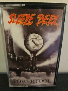 SLEEZE BEEZ Powertool 1992 CASSETTE TAPE GLAM/HAIR METAL HEAVY METAL - Picture 1 of 6