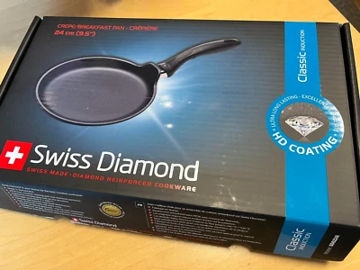 Swiss Diamond - Sartén para crepé de inducción de 9,5" 6224i en caja de venta al por menor Foto 1 de 4