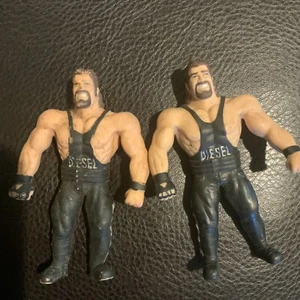 Lot Of 2 WWE Diesel Just Toys 4.5” Titan Sports Wrestling Figure wwf C - Picture 1 of 3