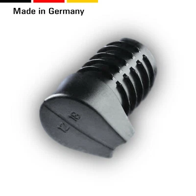 4 Fußgleiter/Stopfen/Stuhlgleiter Rundrohre Stapelschutz schräger Boden schwarz - Bild 1 von 4