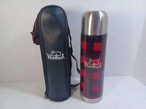New Woolrich 16 oz Thermos & Carry Case Buffalo Plaid - Picture 1 of 6