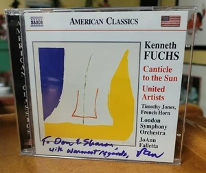 Kenneth Fuchs Canticle to the Sun United Artists Signed CD JoAnn Falletta - Picture 1 of 3