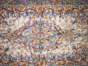 SILK CREWL embroidered CARPET RUNNER new! gorgeous! - Picture 1 of 8