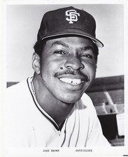 JAKE BROWN 1975 SAN FRANCISCO GIANTS TEAM ISSUED 8X10 PHOTO SOUTHERN UNIVERSITY