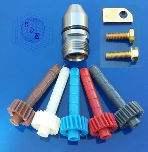GM TURBO 350 POWERGLIDE SPEEDOMETER GEAR SET 18 19 20 21 22 W/BULLET CLAMP BOLTS - Picture 1 of 3