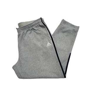 Adidas Grey Tapered Jogger Tracksuit Bottoms Uk Men's 2XL W38 L30 CC516 - Picture 1 of 7