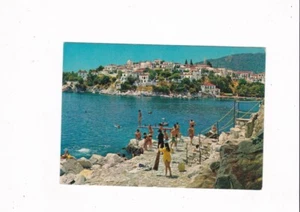 VTG. SKIATHOS, GREECE BEACH AT BOURTZI POSTCARD - Picture 1 of 2
