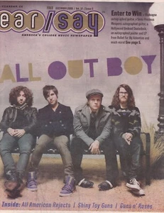 2008 Hearsay Newsprint Magazine Fall Out Boy All-American Rejects FOB Pete Wentz - Picture 1 of 4