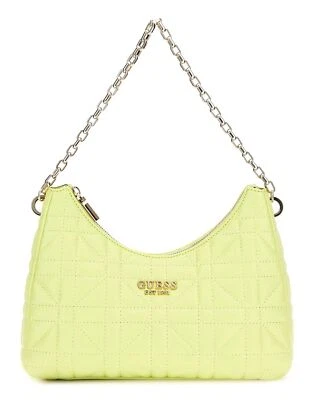 GUESS sac à épaule Assia Top Zip Shoulder Bag Chartreuse - Photo 1/3