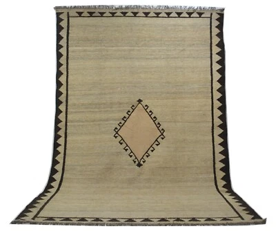 IC561 Handgewebter Teppich Wolle Ghashgai Kelim ohne Farbstoff  298 x 202 - Bild 1 von 4