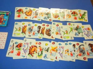 35 THE FLINTSTONES PLAYING CARD GAME PRE-HISTORIC ANIMAL RUMMY ED-U-CARDS 1961 - Picture 1 of 8