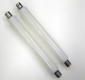 2 x Endon 60W Double ended Incandescent Striplights 240V Warm White Opal Finish - Picture 1 of 6