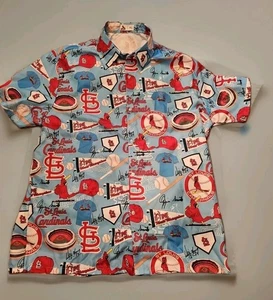 ST LOUIS CARDINALS SGA SPIELER AUTOGRAMM HAWAII BLUMEN SHIRT GR XL Ozzie Smith - Bild 1 von 5