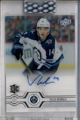 2019-20 Upper Deck Clear Cut #CCVH Ville Heinola Rookie Card Autograph - Image 1 of 2