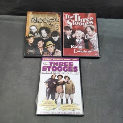 Three stooges dvd lot Kings Of Laughter , Greatest Routines ,  Limited Edition - Image 1 of 4