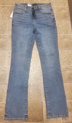 Pantalones de mezclilla Express Bootcut para mujer talla 10 lavado claro Foto 1 de 4