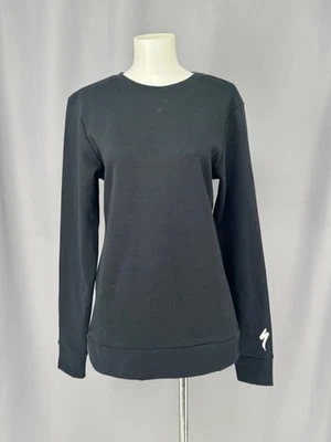 Sudadera Especializada Mujer Pequeña Negra Estilo de Vida Crew Ciclismo Pullover Bicicleta Foto 1 de 4