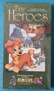 New Tiny Heroes VHS 1997 Animated Christian Feature Films For Families Vintage - Picture 1 of 2