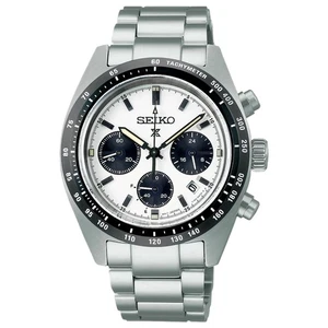 Seiko Prospex Speedtimer White Dial Stainless Steel Bracelet Men's Watch SSC813 - Bild 1 von 1