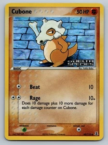 Cubone 60/113 Ex Delta Species Reverse Holo Stamped Pokémon Card MP - Picture 1 of 2