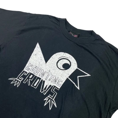 Counting Crows x Cinder Block Men's 100% Cotton S/S T-Shirt Black • Medium - Image 1 of 4