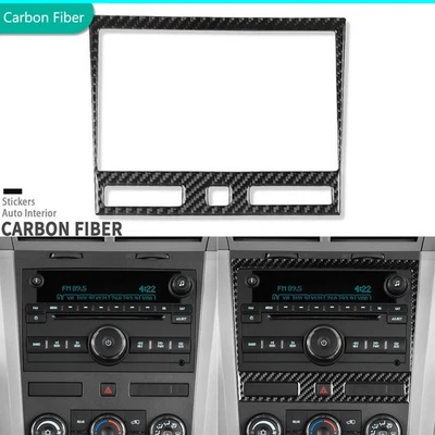 Consola de fibra de carbono real radio panel CD marco embellecedor para Chevrolet Traverse 09-12 Foto 1 de 4