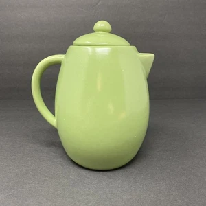 Starbucks Retro 70's Vibes Green Coffee Pot Stoneware 32 oz Ceramic 2011 Server - Picture 1 of 8