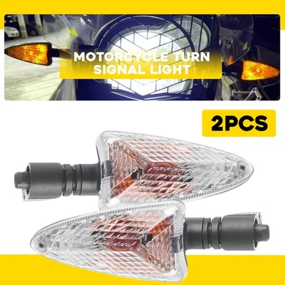 For BMW K1200R K1300S 2005-2016 Turn Signal Lights Amber 2pcs Lamps Front & Rear - Image 1 of 4