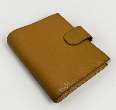 Moterm 2.0 Vegetable Tanned Grain Leather Pocket Size Ring Planner Apricot - Image 1 of 4