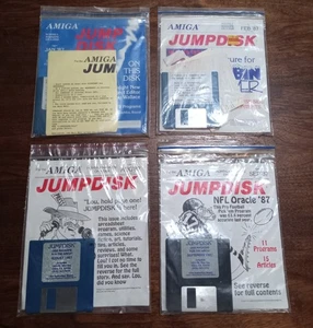 1987 Jumpdisk & 1986 Amisoft "diskzines" for the Amiga lot - Picture 1 of 2