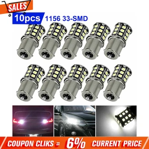 10x 1156 1141 33-SMD LED Bulb RV Trailer Interior Light Super Bright White 6000K - Picture 1 of 12