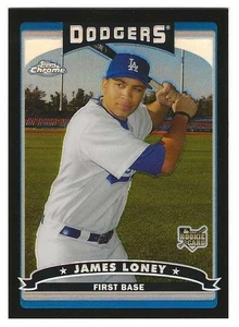 2006 Topps Chrome Black Refractor #295 James Loney RC Los Angeles Dodgers ##/549 - Picture 1 of 1