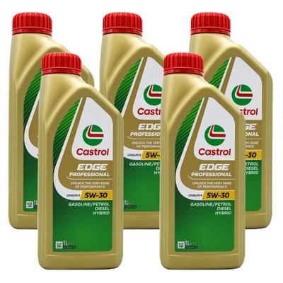 5 LITRI OLIO MOTORE CASTROL EDGE 5W30 SPECIFIC VW 507 00 504 00 LONGLIFE X CLEAN