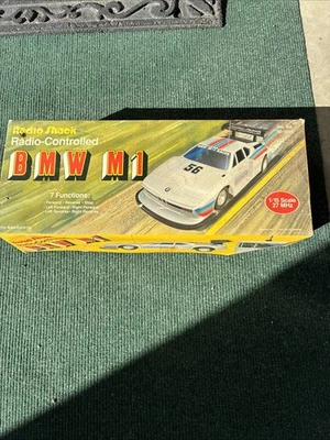 Radio Shack Tandy BMW M1 Vintage 80s Radio Controlled RC Car 1/15 Scale 27 MHZ  - Image 1 of 4
