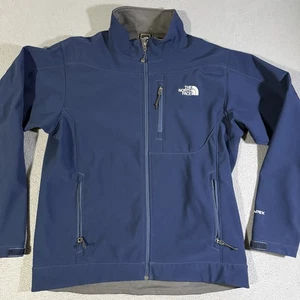North Face Apex Bionic Jacket Mens Large Navy Blue Soft Shell Windbreaker - Picture 1 of 7