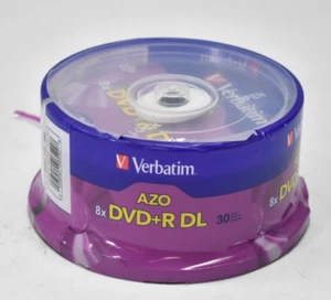 Verbatim 8x AZO DVD + R DL Double Layer Spindle Blank Discs 30 Pack 8.5GB - Picture 1 of 4