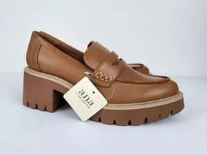New A.n.a DIXEN Womens US 8.5 Tan Dixen Oxford Shoes 023-3004 Clog Chunky Heels - Picture 1 of 17