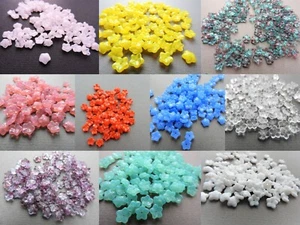 Czech small glass flower bead 7 mm pack of 20 - Picture 1 of 11