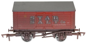 Dapol 4F-018-004 Star Salt salt Van Red 105 OO Gauge Weathered - Tracked 48 Post - Picture 1 of 9