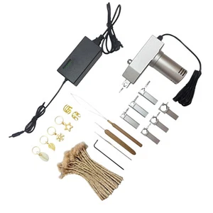 Treccia Capelli Portatile Istantaneo Elettrico Metallo Macchina Dreadlocks 100-240V - Foto 1 di 17