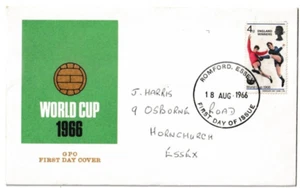 18/8/1966 UK GB FDC - 'England Winners' - GPO Cover - Romford FDI Postmark - Picture 1 of 2