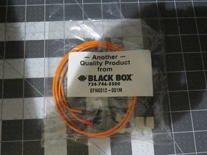 CABLE FIBRA ÓPTICA DÚPLEX 50 MICRAS CAJA NEGRA EFN6012-001M 1 Metro SC-SC - Imagen 1 de 3