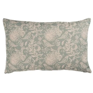 Cubierta de cojín rectangular Aviary Toile XL. Huevo Shabby Chic Duck azul. 23x15" - Imagen 1 de 3